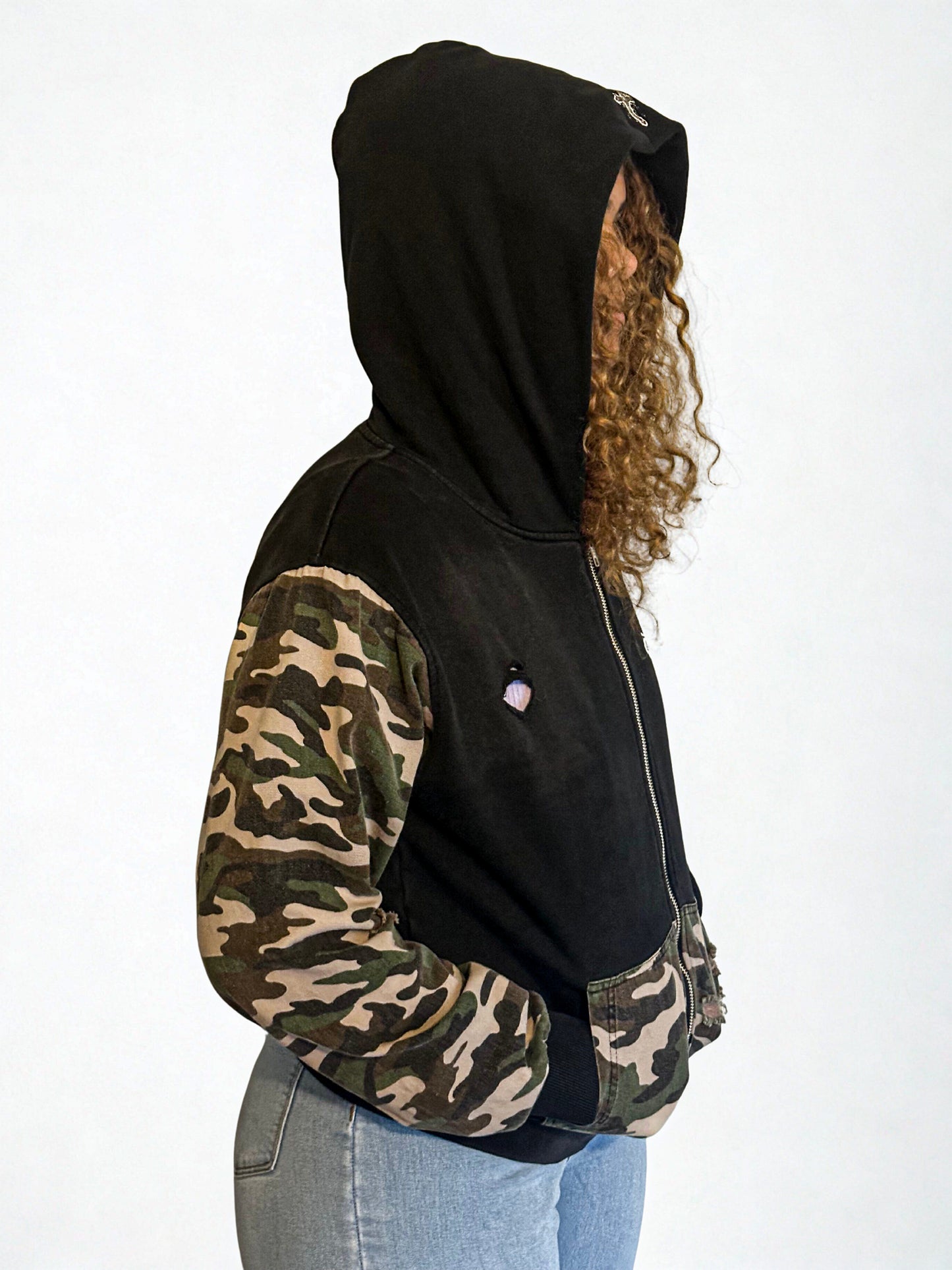 TwoFavored.Christ Cropped Hoodie