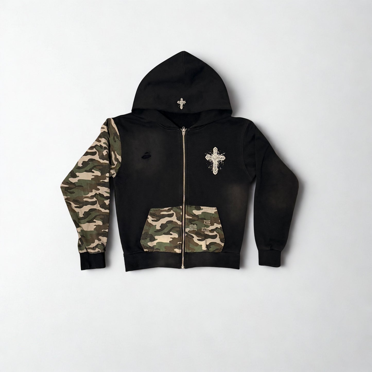 TwoFavored.Christ Cropped Hoodie