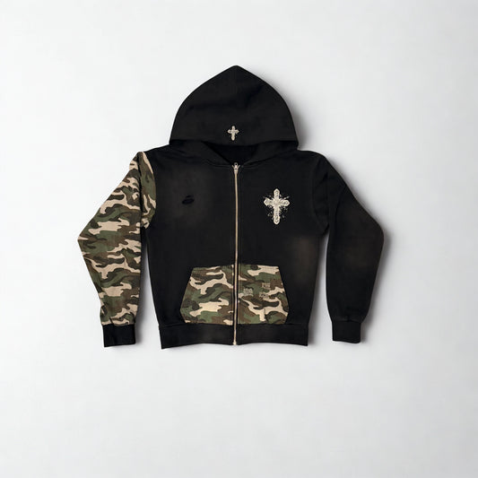 TwoFavored.Christ Cropped Hoodie